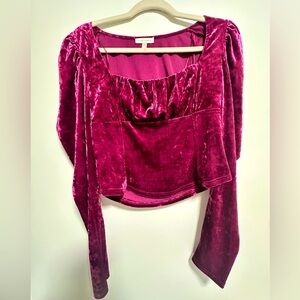 Xl velvet top